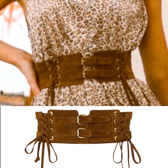 Spell Accessories - ISO Spell Josephine Suede Tie Adjustable Lace-Up Belt Small S
